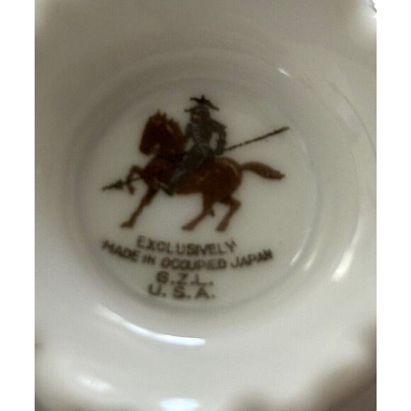 Vtg Lefton Occupied Japan China MOSS ROSE Floral Teacup & Saucer - Picture 10 of 10